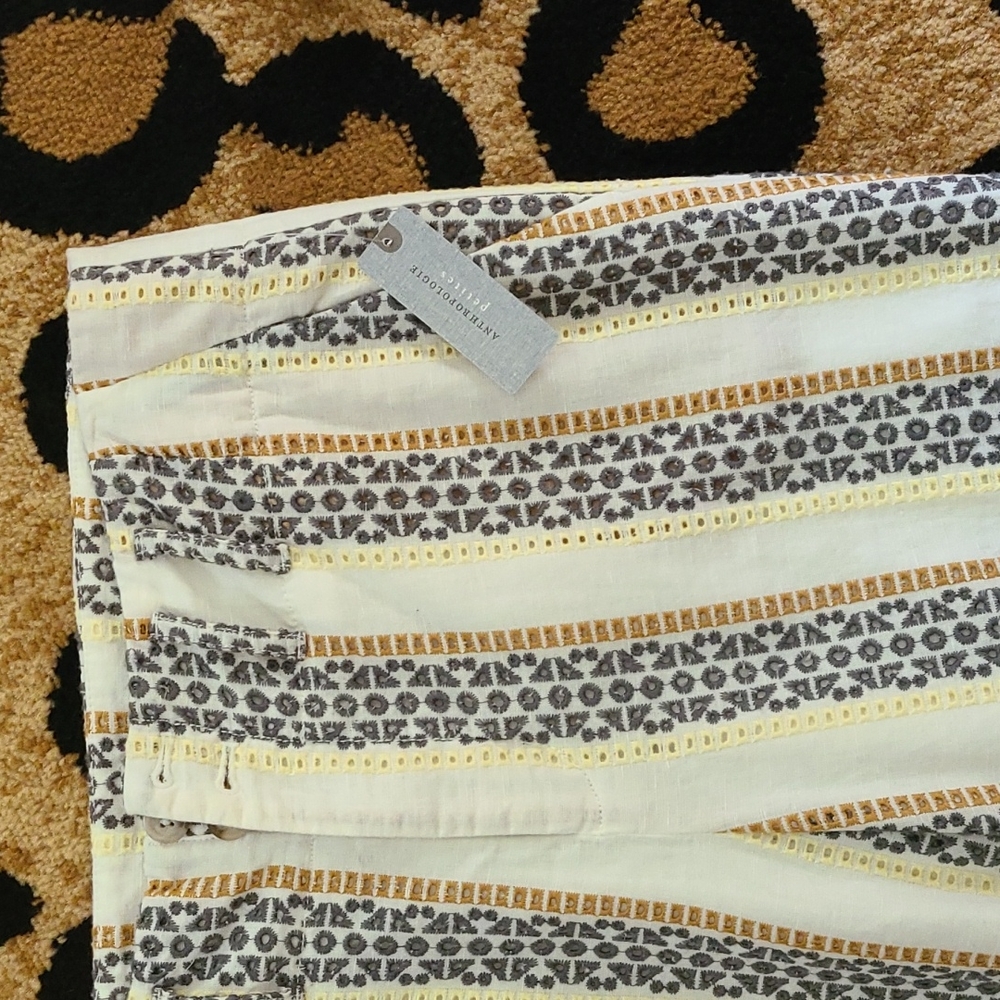 Anthropologie wide leg summer pants nwt